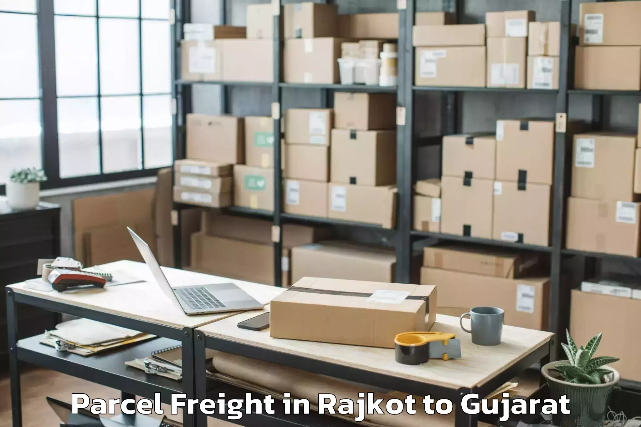 Trusted Rajkot to Tilakwada Parcel Freight